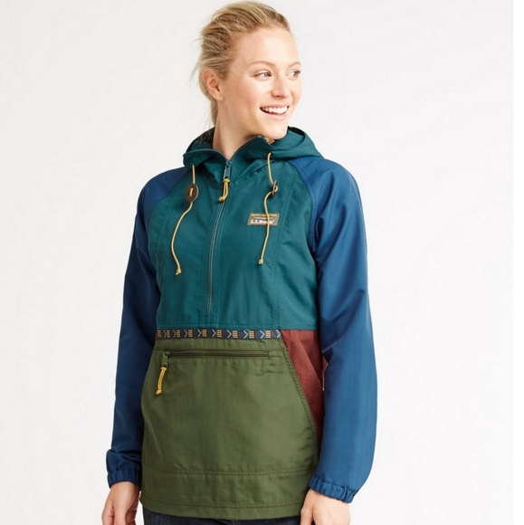 XS Petite L.LBean Women's Mountain Classic Anorak, Multi-Color - Picture 2 of 6